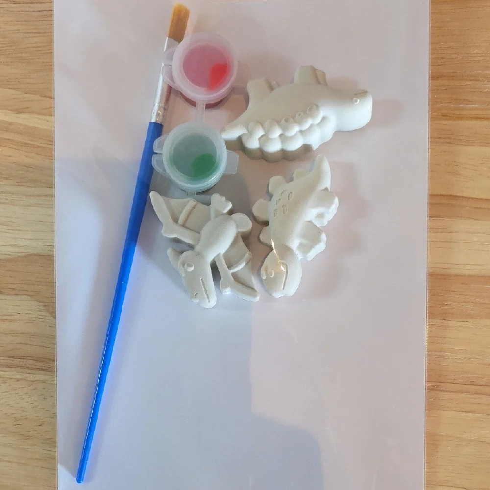PAINT IF YOURSELF Dinosaur Painting Kit NWOT
